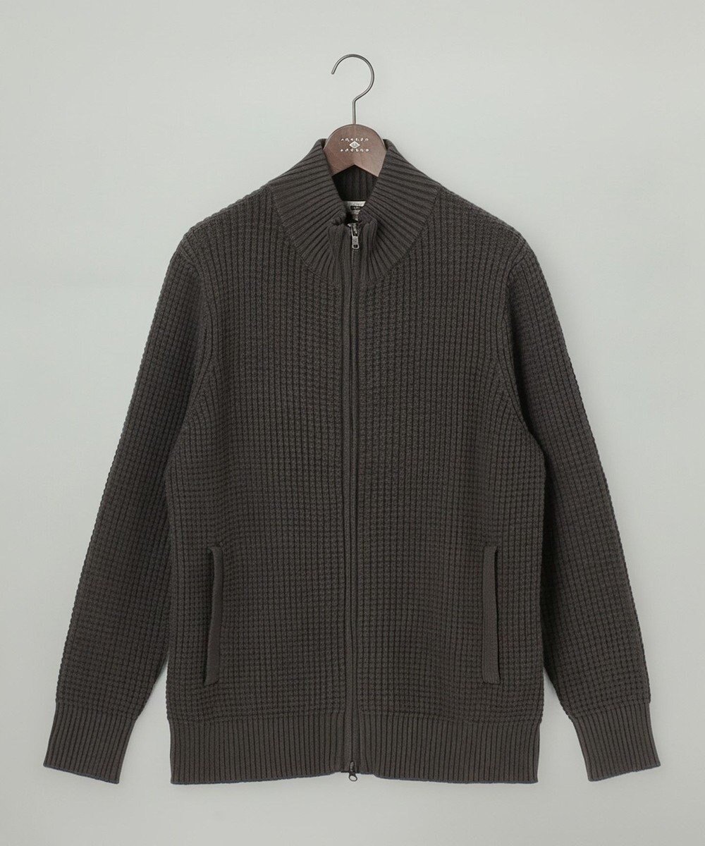 【ジョセフ アブード/JOSEPH ABBOUD / MEN】の【3シーズン活躍する綿ブレンド】コットンアクリルバルキー ジップニット ブルゾン インテリア・キッズ・メンズ・レディースファッション・服の通販 founy(ファニー) 　ファッション　Fashion　メンズファッション　Fashion for Men　トップス・カットソー　Cut & Sew Tops　ニット・セーター / 定番トップス　Knit Tops & Sweaters　カーディガン / 羽織り　Cardigans　インナー　Innerwear　春　Spring　秋　Autumn　カーディガン　Cardigan, Knitwear　軽量　Lightweight, Ultra Light　シンプル　Simple, Minimal　フィット　Fit, Slim Fit　ブルゾン　Blouson, Bomber Jacket　冬　Winter / This Winter　A/W・秋冬　Autumn/Winter　S/S・春夏　SS, Spring/Summer, Warm Season　おすすめ　Recommended / Our Picks　夏　Summer　エレガント 上品　Elegant　ダークブラウン系|ID: prp329100004775476 ipo3291000000034615879