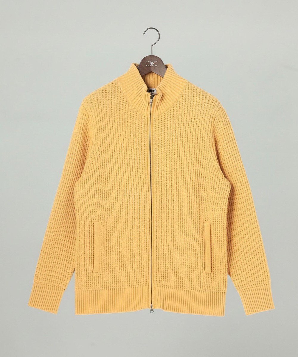 【ジョセフ アブード/JOSEPH ABBOUD / MEN】の【3シーズン活躍する綿ブレンド】コットンアクリルバルキー ジップニット ブルゾン インテリア・キッズ・メンズ・レディースファッション・服の通販 founy(ファニー) 　ファッション　Fashion　メンズファッション　Fashion for Men　トップス・カットソー　Cut & Sew Tops　ニット・セーター / 定番トップス　Knit Tops & Sweaters　カーディガン / 羽織り　Cardigans　インナー　Innerwear　春　Spring　秋　Autumn　カーディガン　Cardigan, Knitwear　軽量　Lightweight, Ultra Light　シンプル　Simple, Minimal　フィット　Fit, Slim Fit　ブルゾン　Blouson, Bomber Jacket　冬　Winter / This Winter　A/W・秋冬　Autumn/Winter　S/S・春夏　SS, Spring/Summer, Warm Season　おすすめ　Recommended / Our Picks　夏　Summer　エレガント 上品　Elegant　ライトオレンジ系|ID: prp329100004775476 ipo3291000000034615882