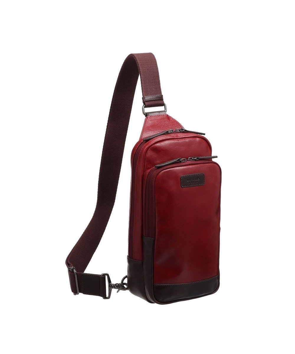 【エース バッグズ アンド ラゲッジ/ACE BAGS & LUGGAGE / MEN】のultima tokyo デルタ ボディバッグ フロントファスナーポケット 17366 ウルティマトーキョー インテリア・キッズ・メンズ・レディースファッション・服の通販 founy(ファニー) 　ファッション　Fashion　メンズファッション　Fashion for Men　バッグ　Bags　オイル　Body Oil　コンビ　Combo, Combination Style　ショルダー　Shoulder, Shoulder Strap　スマート　Smart, Elegant　なめらか　Smooth, Silky Texture　フラット　Flat, Flat Shoes　フロント　Front, Front Design　ポケット　Pocket, Pocket Detail　ポーチ　Pouch, Small Case　モダン　Modern, Contemporary　ラグジュアリー　Luxury, Elegant　エレガント 上品　Elegant　ワイン×ダークブラウン|ID: prp329100004775486 ipo3291000000034615914