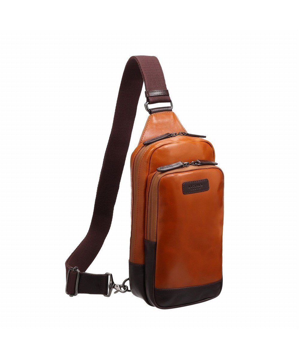 【エース バッグズ アンド ラゲッジ/ACE BAGS & LUGGAGE / MEN】のultima tokyo デルタ ボディバッグ フロントファスナーポケット 17366 ウルティマトーキョー インテリア・キッズ・メンズ・レディースファッション・服の通販 founy(ファニー) 　ファッション　Fashion　メンズファッション　Fashion for Men　バッグ　Bags　オイル　Body Oil　コンビ　Combo, Combination Style　ショルダー　Shoulder, Shoulder Strap　スマート　Smart, Elegant　なめらか　Smooth, Silky Texture　フラット　Flat, Flat Shoes　フロント　Front, Front Design　ポケット　Pocket, Pocket Detail　ポーチ　Pouch, Small Case　モダン　Modern, Contemporary　ラグジュアリー　Luxury, Elegant　エレガント 上品　Elegant　キャメル×ダークブラウン|ID: prp329100004775486 ipo3291000000034615916