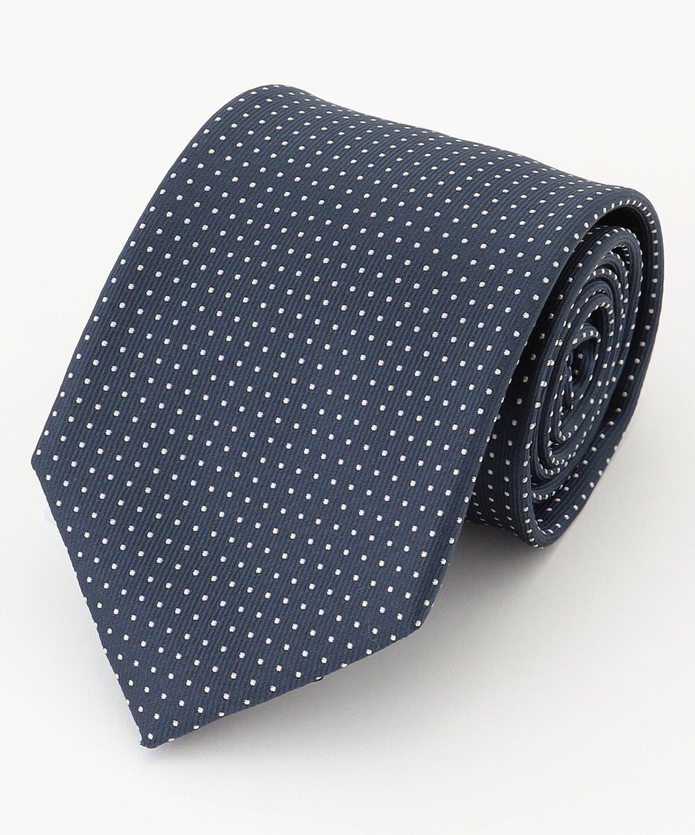 【カシヤマ/KASHIYAMA / MEN】のKASHIYAMAオリジナル【JAPAN MADE】ドットネクタイ インテリア・キッズ・メンズ・レディースファッション・服の通販 founy(ファニー) 　ファッション　Fashion　メンズファッション　Fashion for Men　イタリア　Italy　シルク　Silk, 100% Silk　スーツ　Suit, Formalwear　ドット　Polka Dot, Dot Pattern　ネイビー|ID: prp329100004775490 ipo3291000000034615939
