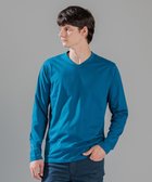 【ジョゼフ オム/JOSEPH HOMME / MEN】のスビンソフトジャージー Vネック長袖カットソー 人気、トレンドファッション・服の通販 founy(ファニー) ファッション Fashion メンズファッション Fashion for Men トップス・カットソー Cut & Sew Tops メンズシャツ Shirts インド Indian Textile カットソー Cut and Sewn Top ピーチ Peach, Soft Touch ベーシック Basic, Essential エレガント 上品 Elegant 夏 Summer S/S・春夏 SS, Spring/Summer, Warm Season A/W・秋冬 Autumn/Winter 長袖 Long Sleeve, Full Sleeve thumbnail ダルブルー系|ID: prp329100004775491 ipo3291000000034615946