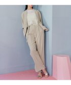 【イェッカ ヴェッカ/YECCA VECCA】のベルト付きタックストレートパンツ Beige|ID: prp329100004775497 ipo3291000000034616001