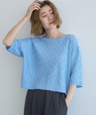 【イェッカ ヴェッカ/YECCA VECCA】の2wayリボンフリンジニットカーディガン Sax|ID: prp329100004775500 ipo3291000000034616012