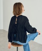 【イェッカ ヴェッカ/YECCA VECCA】のリボンデザインシアーブラウス Black|ID: prp329100004775505 ipo3291000000034616035