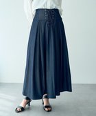 【イェッカ ヴェッカ/YECCA VECCA】の2wayレースアップフレアスカート 人気、トレンドファッション・服の通販 founy(ファニー) ファッション Fashion レディースファッション Fashion for Women スカート Skirts Aライン・フレアスカート A-Line & Flared Skirts シャンブレー Chambray, Denim-Like Fabric ストレッチ Stretch, Stretchy Fabric フェミニン Feminine, Girly フレア Flare, Flared フロント Front, Front Design ポケット Pocket, Pocket Detail エレガント 上品 Elegant 夏 Summer 春 Spring S/S・春夏 SS, Spring/Summer, Warm Season thumbnail Indigo|ID: prp329100004775511 ipo3291000000034616072