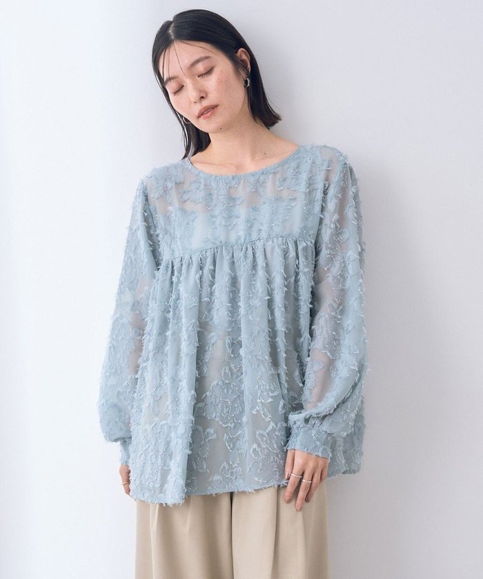 【イェッカ ヴェッカ/YECCA VECCA】の2wayカットジャガードペプラムブラウス インテリア・キッズ・メンズ・レディースファッション・服の通販 founy(ファニー) https://founy.com/ ファッション Fashion レディースファッション Fashion for Women トップス・カットソー Cut & Sew Tops シャツ・ブラウス・オフィスカジュアル Elegant Blouses & Button-Ups カットジャガード Cut Jacquard ギャザー Gathered, Ruffled シャーリング Shirring, Ruched フェミニン Feminine, Girly ペプラム Peplum, Flared Hem ポケット Pocket, Pocket Detail 夏 Summer 春 Spring S/S・春夏 SS, Spring/Summer, Warm Season |ID: prp329100004775515 ipo3291000000034616087