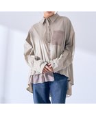 【イェッカ ヴェッカ/YECCA VECCA】のシアーMIXアシメシャツ 人気、トレンドファッション・服の通販 founy(ファニー) ファッション Fashion レディースファッション Fashion for Women トップス・カットソー Cut & Sew Tops シャツ・ブラウス・オフィスカジュアル Elegant Blouses & Button-Ups アシンメトリー Asymmetrical Style シアー Sheer, See-Through ヘムライン Hemline, Bottom Cut ポケット Pocket, Pocket Detail 夏 Summer 春 Spring S/S・春夏 SS, Spring/Summer, Warm Season thumbnail Beige|ID: prp329100004775516 ipo3291000000034616092