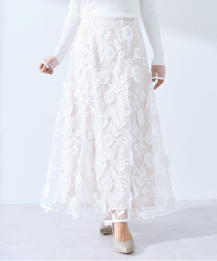 【イェッカ ヴェッカ/YECCA VECCA】のフラワーエンブロイダリーチュールスカート インテリア・キッズ・メンズ・レディースファッション・服の通販 founy(ファニー) https://founy.com/ ファッション Fashion レディースファッション Fashion for Women スカート Skirts おすすめ Recommended / Our Picks エアリー Airy Texture シンプル Simple, Minimal チュール Tulip, Tulip Motif フラワー Flower, Floral ポケット Pocket, Pocket Detail マーメイド Mermaid, Fishtail Silhouette レース Lace, Lace Fabric エレガント 上品 Elegant 夏 Summer 春 Spring S/S・春夏 SS, Spring/Summer, Warm Season |ID: prp329100004775525 ipo3291000000034616126