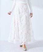 【イェッカ ヴェッカ/YECCA VECCA】のフラワーエンブロイダリーチュールスカート Ivory|ID: prp329100004775525 ipo3291000000034616127