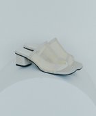 【イェッカ ヴェッカ/YECCA VECCA】のシアーミュールサンダル 人気、トレンドファッション・服の通販 founy(ファニー) ファッション Fashion レディースファッション Fashion for Women オープントゥ Open Toe Shoes サンダル Sandals, Summer Shoes チュール Tulip, Tulip Motif メタル Metal, Metal Parts エレガント 上品 Elegant 夏 Summer 春 Spring S/S・春夏 SS, Spring/Summer, Warm Season thumbnail Ivory|ID: prp329100004775534 ipo3291000000034616161