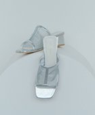 【イェッカ ヴェッカ/YECCA VECCA】のシアーミュールサンダル 人気、トレンドファッション・服の通販 founy(ファニー) ファッション Fashion レディースファッション Fashion for Women オープントゥ Open Toe Shoes サンダル Sandals, Summer Shoes チュール Tulip, Tulip Motif メタル Metal, Metal Parts エレガント 上品 Elegant 夏 Summer 春 Spring S/S・春夏 SS, Spring/Summer, Warm Season thumbnail Silver|ID: prp329100004775534 ipo3291000000034616166