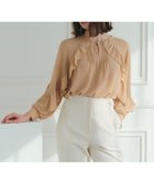 【イェッカ ヴェッカ/YECCA VECCA】のラッフルシアーブラウス Pink Beige|ID: prp329100004775538 ipo3291000000034616205