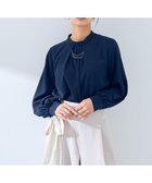 【イェッカ ヴェッカ/YECCA VECCA】のアクセサリー付きブラウス 人気、トレンドファッション・服の通販 founy(ファニー) ファッション Fashion レディースファッション Fashion for Women トップス・カットソー Cut & Sew Tops シャツ・ブラウス・オフィスカジュアル Elegant Blouses & Button-Ups おすすめ Recommended / Our Picks アクセサリー Fashion Accessories インナー Innerwear シンプル Simple, Minimal ジャケット Jacket, Outerwear フロント Front, Front Design ポケット Pocket, Pocket Detail メタル Metal, Metal Parts エレガント 上品 Elegant 夏 Summer 春 Spring S/S・春夏 SS, Spring/Summer, Warm Season thumbnail Navy|ID: prp329100004775540 ipo3291000000034616234
