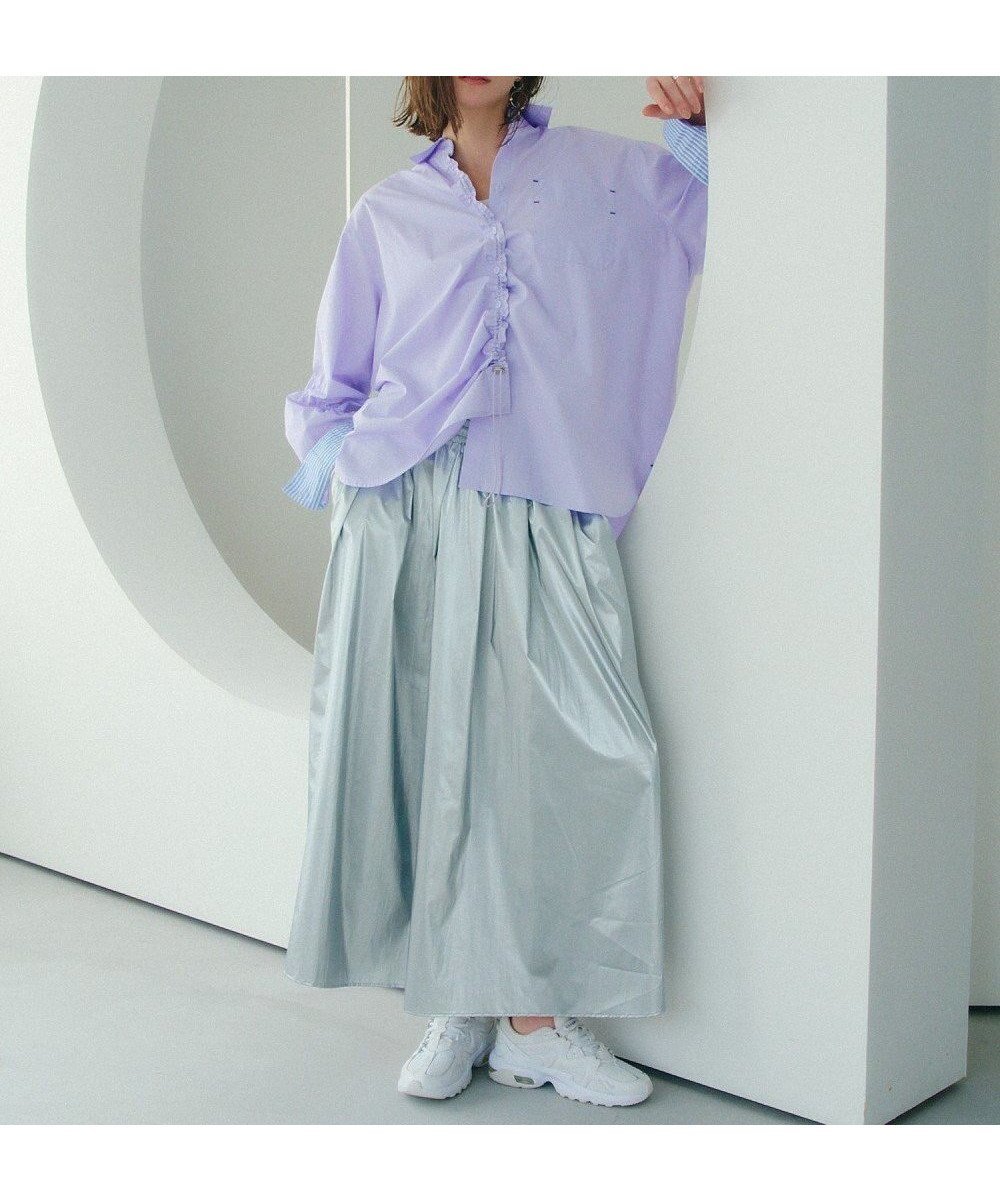 【イェッカ ヴェッカ/YECCA VECCA】のタックボリュームロングスカート インテリア・キッズ・メンズ・レディースファッション・服の通販 founy(ファニー) ファッション Fashion レディースファッション Fashion for Women スカート Skirts ロングスカート Long Skirts / Maxi & Midi Skirts おすすめ Recommended / Our Picks シルバー Silver, Metallic Silver ポケット Pocket, Pocket Detail メタリック Metallic, Shiny Finish ロング Long, Long-Length 夏 Summer 春 Spring S/S・春夏 SS, Spring/Summer, Warm Season Silver|ID: prp329100004775542 ipo3291000000034616262