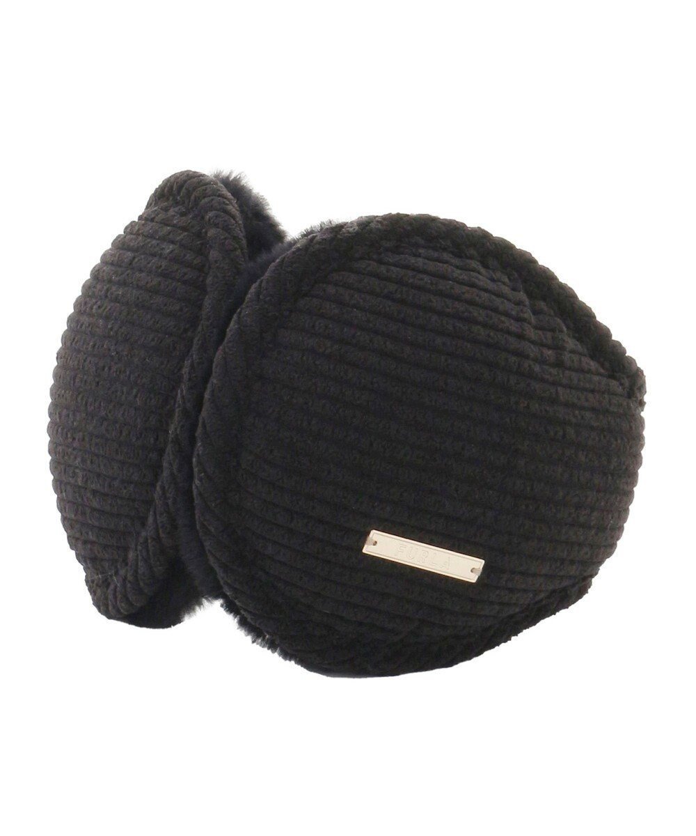 【ムーンバット/MOONBAT】のFURLA(フルラ) コーデュロイ×ファー バックアームイヤマフ インテリア・キッズ・メンズ・レディースファッション・服の通販 founy(ファニー) 　ファッション　Fashion　レディースファッション　Fashion for Women　バッグ　Bags　イタリア　Italy　エレガント 上品　Elegant　コレクション　Collection, Seasonal Line　コンパクト　Compact, Small Size　コーデュロイ　Corduroy, Cord Fabric　シンプル　Simple, Minimal　スポーツ　Sports, Activewear　パターン　Pattern, Design Print　フェイクファー　Faux Fur, Imitation Fur　プレート　Plate, Dish　冬　Winter / This Winter　A/W・秋冬　Autumn/Winter　おすすめ　Recommended / Our Picks　ゴルフ　Golf　ブラック|ID: prp329100004775551 ipo3291000000034616379