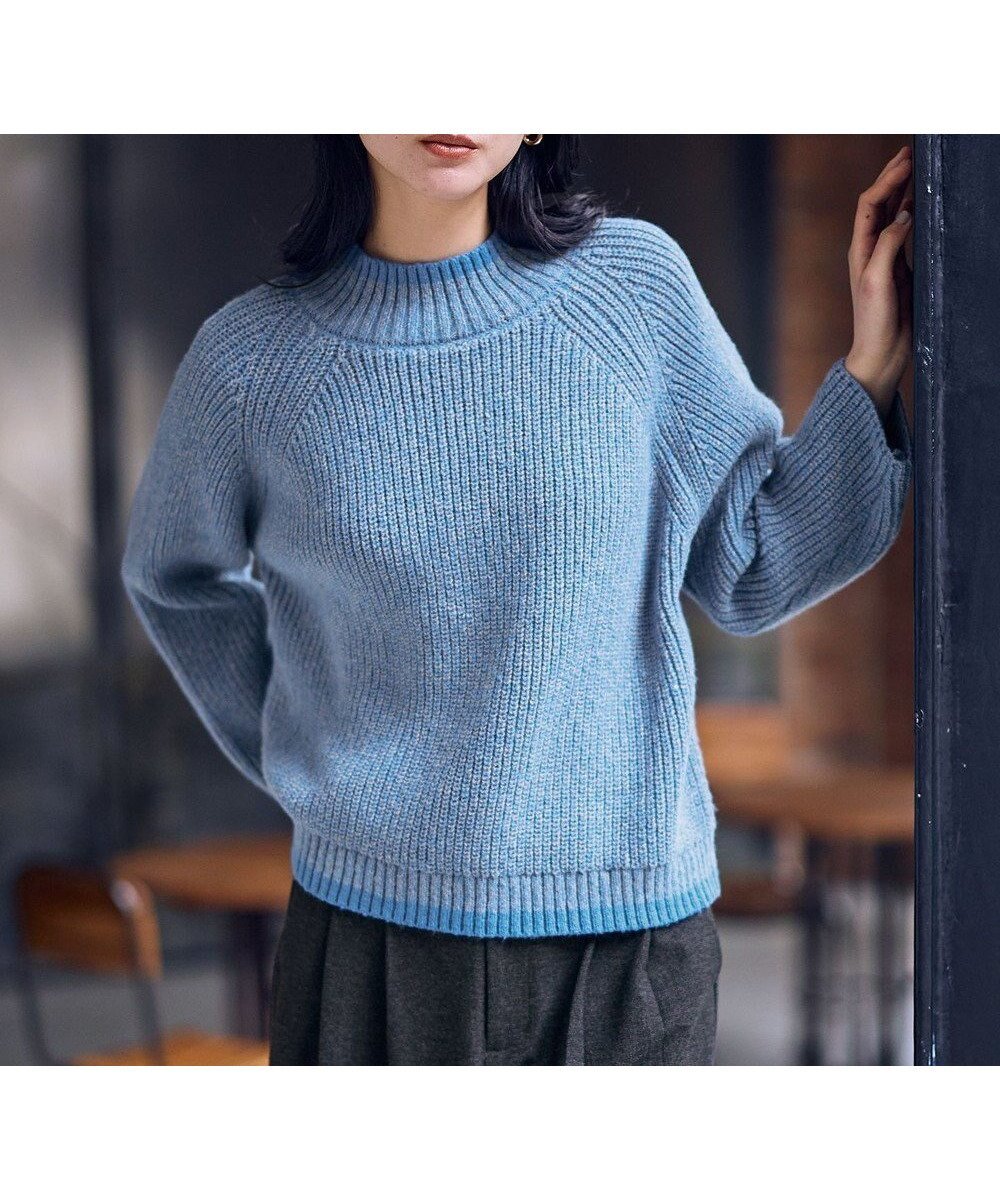 【エニー/ANY】の【5色展開】バイカラーMIXニット インテリア・キッズ・メンズ・レディースファッション・服の通販 founy(ファニー) ファッション Fashion レディースファッション Fashion for Women トップス・カットソー Cut & Sew Tops ニット Knit Tops & Sweaters おすすめ Recommended / Our Picks シンプル Simple, Minimal ストレート Straight, Straight Cut セーター Sweater, Knitwear デニム Denim, Jeans Material エレガント 上品 Elegant 冬 Winter / This Winter 洗える Machine Washable A/W・秋冬 Autumn/Winter ブルーMIX|ID: prp329100004775553 ipo3291000000034616449