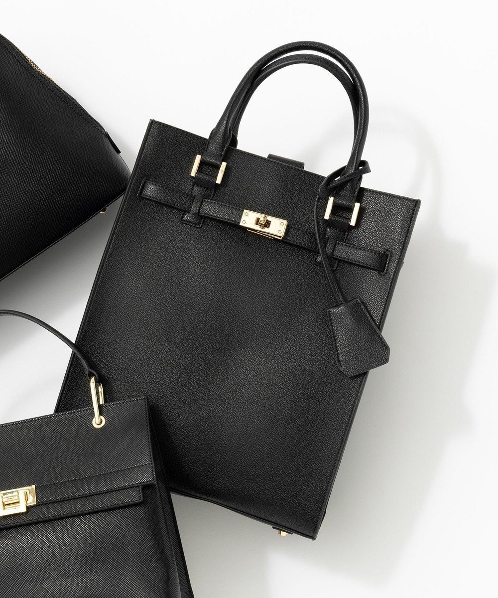 【23区/NIJYUSANKU】のベルト付き トート バッグ インテリア・キッズ・メンズ・レディースファッション・服の通販 founy(ファニー) 　ファッション　Fashion　レディースファッション　Fashion for Women　バッグ　Bags　ベルト&ウエストマーク　Belts & Waist Accessories　シンプル　Simple, Minimal　セレモニー　Ceremony　フェミニン　Feminine, Girly　リュクス　Luxury, Elegant, High-End, Chic　ブラック系|ID: prp329100004775559 ipo3291000000034616569