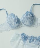 【ウンナナクール/une nana cool】の【ベロアのレースが特別感を演出】クリスマスモチーフブラ グレイッシュブルー|ID: prp329100004775565 ipo3291000000034616716