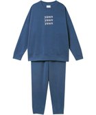 【ウンナナクール/une nana cool】の【綿混】あくびのお嬢さんのなめらか裏毛プルオーバー ブルー|ID: prp329100004775567 ipo3291000000034616729