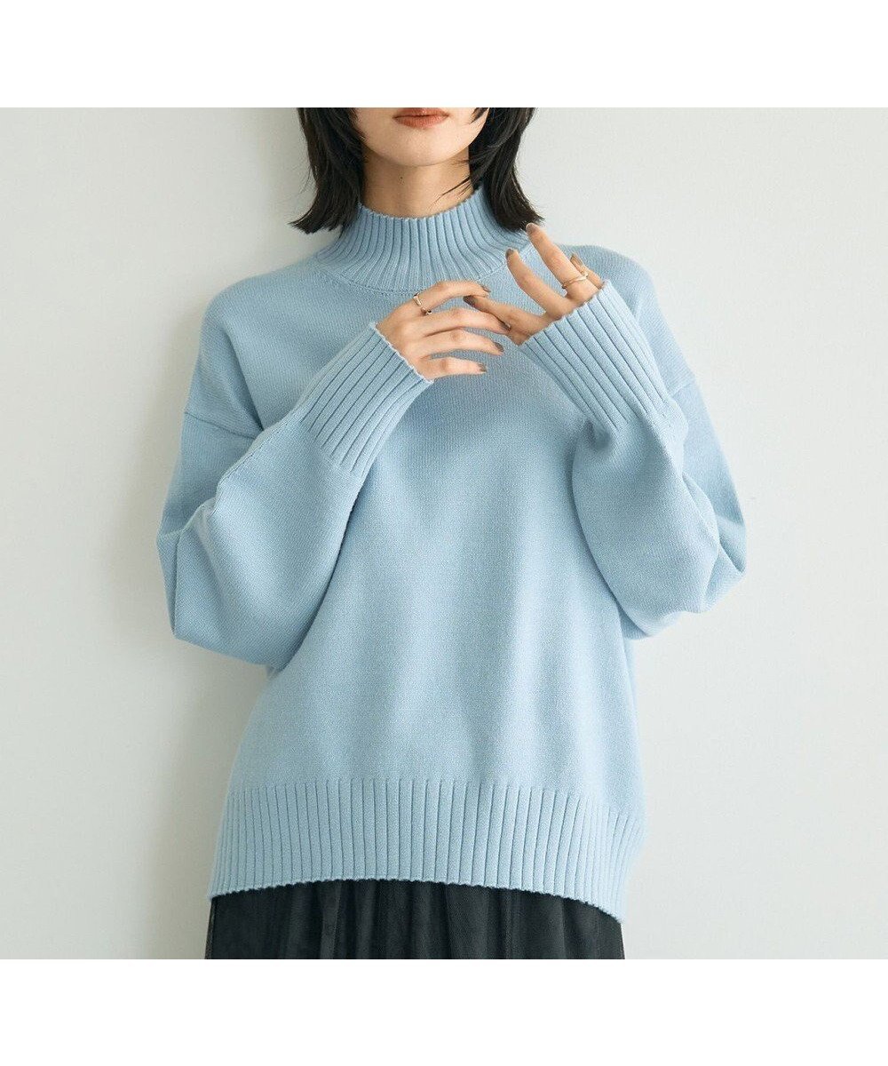 【イェッカ ヴェッカ/YECCA VECCA】のワイドリブニット インテリア・キッズ・メンズ・レディースファッション・服の通販 founy(ファニー) ファッション Fashion レディースファッション Fashion for Women トップス・カットソー Cut & Sew Tops ニット Knit Tops & Sweaters おすすめ Recommended / Our Picks ショルダー Shoulder, Shoulder Strap セーター Sweater, Knitwear ドロップ Drop Shoulder, Dropped Style ヘムライン Hemline, Bottom Cut ポケット Pocket, Pocket Detail ワイドリブ Wide Rib, Wide Ribbed Knit A/W・秋冬 Autumn/Winter Light Blue|ID: prp329100004775576 ipo3291000000036158826