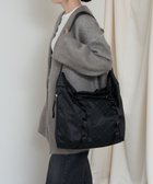 【ラシット/russet】のナイロンジャガードメタルバックルショルダーバッグ L(CE-1656) Trv-Black|ID: prp329100004775577 ipo3291000000034616815