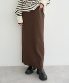 【アースミュージックアンドエコロジー/earth music&ecology】のセルフカットテレコナロースカート Brown|ID: prp329100004775582 ipo3291000000035549737