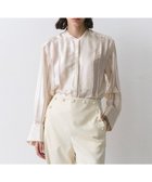 【ベイジ,/BEIGE,】のHAUYNITE / シアーストライプバンドカラーブラウス 人気、トレンドファッション・服の通販 founy(ファニー) ファッション Fashion レディースファッション Fashion for Women トップス・カットソー Cut & Sew Tops シャツ・ブラウス・オフィスカジュアル Elegant Blouses & Button-Ups カフス Cuff Design クラシカル Classical, Vintage-Inspired サテン Satin, Glossy Fabric シンプル Simple, Minimal ジャケット Jacket, Outerwear ストライプ Stripe, Striped Pattern プリント Print, Printed Pattern ラウンド Round, Round Neck エレガント 上品 Elegant 夏 Summer 春 Spring S/S・春夏 SS, Spring/Summer, Warm Season 無地 Plain, Solid Color A/W・秋冬 Autumn/Winter thumbnail Ecru|ID: prp329100004775592 ipo3291000000034616935