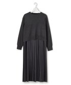 【23区/NIJYUSANKU】の【先行予約/洗える】ニットセットアップ プリーツコンビ ワンピース スレートグレー系|ID: prp329100004775603 ipo3291000000034617105