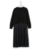 【23区/NIJYUSANKU】の【先行予約/洗える】ニットセットアップ プリーツコンビ ワンピース ブラック系|ID: prp329100004775603 ipo3291000000034617112