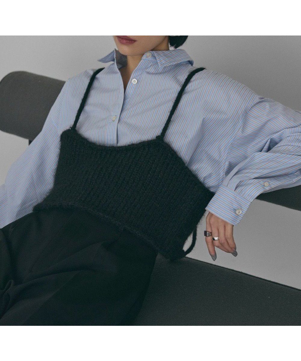 【アメリカンホリック/AMERICAN HOLIC】のニットビスチェ 人気、トレンドファッション・服の通販 founy(ファニー) 　ファッション　Fashion　レディースファッション　Fashion for Women　アウター　Coat / Outerwear Collection　トップス・カットソー　Cut & Sew Tops　ニット　Knit Tops & Sweaters　ベスト&ジレ / 重ね着スタイル　Vests & Gilets　ビスチェ　Bustiers & Corset Tops / Layered Bustier Style　アメリカン　American Style　カットソー　Cut and Sewn Top　シンプル　Simple, Minimal　スタイリッシュ　Stylish, Fashionable　トレンド　Trend, Trending Now　フェミニン　Feminine, Girly　ベスト　Vest, Waistcoat　ベーシック　Basic, Essential　ポケット　Pocket, Pocket Detail　ラップ　Wrap, Wrap Design　リボン　Ribbon, Bow　冬　Winter / This Winter　A/W・秋冬　Autumn/Winter　おすすめ　Recommended / Our Picks　 other-1|ID: prp329100004775605 ipo3291000000035513092