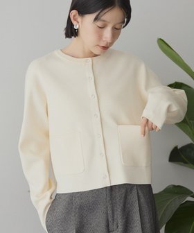 【アメリカンホリック/AMERICAN HOLIC】のバイパチリングドットニットカーディガン 人気、トレンドファッション・服の通販 founy(ファニー) ファッション Fashion レディースファッション Fashion for Women トップス・カットソー Cut & Sew Tops ニット Knit Tops & Sweaters カーディガン・羽織り Layered Style Cardigans アメリカン American Style 洗える Machine Washable カーディガン Cardigan, Knitwear コンパクト Compact, Small Size シンプル Simple, Minimal スタイリッシュ Stylish, Fashionable トレンド Trend, Trending Now ドット Polka Dot, Dot Pattern フォルム Silhouette, Form フロント Front, Front Design プレーン Plain, Simple ボックス Boxy, Box Shape ポケット Pocket, Pocket Detail メタル Metal, Metal Parts A/W・秋冬 Autumn/Winter |ID:prp329100004775606