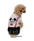 【ペットパラダイス/PET PARADISE / GOODS】のディズニー ミッキーマウス サスペンダー付き パンツ 小型犬 ブラック×ベージュ|ID: prp329100004776628 ipo3291000000034628426