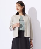 【ジェイ プレス/J.PRESS】のグログランジャージー カーディガン グレージュ系|ID: prp329100004776656 ipo3291000000034628630