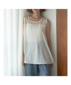 【イェッカ ヴェッカ/YECCA VECCA】のシアー切替Aラインブラウス White|ID: prp329100004776672 ipo3291000000034628971