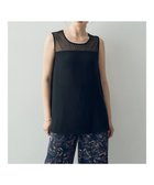 【イェッカ ヴェッカ/YECCA VECCA】のシアー切替Aラインブラウス Black|ID: prp329100004776672 ipo3291000000034628972