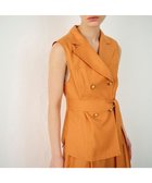 【グレース コンチネンタル/GRACE CONTINENTAL】のリネンタッチダブルブラウス オレンジ|ID: prp329100004776678 ipo3291000000034629142