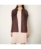 【グレース コンチネンタル/GRACE CONTINENTAL】のギャザーシャツ ブラウン|ID: prp329100004776690 ipo3291000000034629207