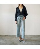 【グレース コンチネンタル/GRACE CONTINENTAL】のレースパッチブラウス ネイビー|ID: prp329100004776698 ipo3291000000034629249