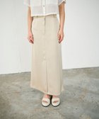 【グレース コンチネンタル/GRACE CONTINENTAL】のサテンストレートスカート 人気、トレンドファッション・服の通販 founy(ファニー) ファッション Fashion レディースファッション Fashion for Women スカート Skirts とろみ Fluid, Flowy Fabric エレガント 上品 Elegant サテン Satin, Glossy Fabric シンプル Simple, Minimal ストレート Straight, Straight Cut フロント Front, Front Design ポケット Pocket, Pocket Detail ミックス Mix, Mixed Style ワーク Workwear, Utility Style 台形 A-Line, Trapezoid Shape 夏 Summer 春 Spring S/S・春夏 SS, Spring/Summer, Warm Season thumbnail ベージュ|ID: prp329100004776701 ipo3291000000034629257
