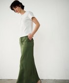 【グレース コンチネンタル/GRACE CONTINENTAL】のサテンストレートスカート 人気、トレンドファッション・服の通販 founy(ファニー) ファッション Fashion レディースファッション Fashion for Women スカート Skirts とろみ Fluid, Flowy Fabric エレガント 上品 Elegant サテン Satin, Glossy Fabric シンプル Simple, Minimal ストレート Straight, Straight Cut フロント Front, Front Design ポケット Pocket, Pocket Detail ミックス Mix, Mixed Style ワーク Workwear, Utility Style 台形 A-Line, Trapezoid Shape 夏 Summer 春 Spring S/S・春夏 SS, Spring/Summer, Warm Season thumbnail カーキ|ID: prp329100004776701 ipo3291000000034629258