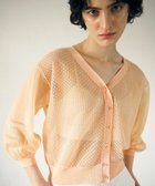 【グレース コンチネンタル/GRACE CONTINENTAL】のシアードルマンニットカーディガン 人気、トレンドファッション・服の通販 founy(ファニー) ファッション Fashion レディースファッション Fashion for Women トップス・カットソー Cut & Sew Tops ニット Knit Tops & Sweaters カーディガン・羽織り Layered Style Cardigans オレンジ Orange カーディガン Cardigan, Knitwear シアー Sheer, See-Through シンプル Simple, Minimal トレンド Trend, Trending Now 夏 Summer 春 Spring S/S・春夏 SS, Spring/Summer, Warm Season 透かし Cut-Out, Lacework thumbnail オレンジ|ID: prp329100004776710 ipo3291000000034629323
