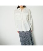 【グレース コンチネンタル/GRACE CONTINENTAL】のトリアセリネンオーバーシャツ 人気、トレンドファッション・服の通販 founy(ファニー) ファッション Fashion レディースファッション Fashion for Women トップス・カットソー Cut & Sew Tops シャツ・ブラウス・オフィスカジュアル Elegant Blouses & Button-Ups シンプル Simple, Minimal ドレープ Drape, Draping Fabric ボトム Bottoms, Lower Wear マーメイド Mermaid, Fishtail Silhouette リアル Real, Realistic リネン Linen, Linen Fabric ワンポイント One Point, Statement Accent エレガント 上品 Elegant 夏 Summer 春 Spring S/S・春夏 SS, Spring/Summer, Warm Season thumbnail ホワイト|ID: prp329100004776729 ipo3291000000034629477