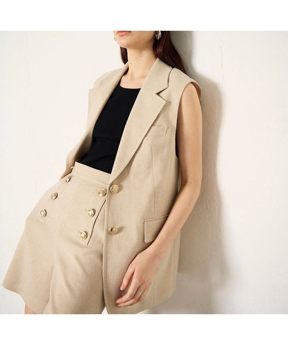 【グレース コンチネンタル/GRACE CONTINENTAL】のブッチャーショートパンツ 人気、トレンドファッション・服の通販 founy(ファニー) ファッション Fashion レディースファッション Fashion for Women パンツ Pants & Trousers ショートパンツ・ハーフパンツ High-Waisted & Relaxed Shorts カットソー Cut and Sewn Top ショート Short, Short Length セットアップ Set-Up, Coordinated Outfit ベスト Vest, Waistcoat 夏 Summer 春 Spring S/S・春夏 SS, Spring/Summer, Warm Season other-1|ID: prp329100004776734 ipo3291000000034629498