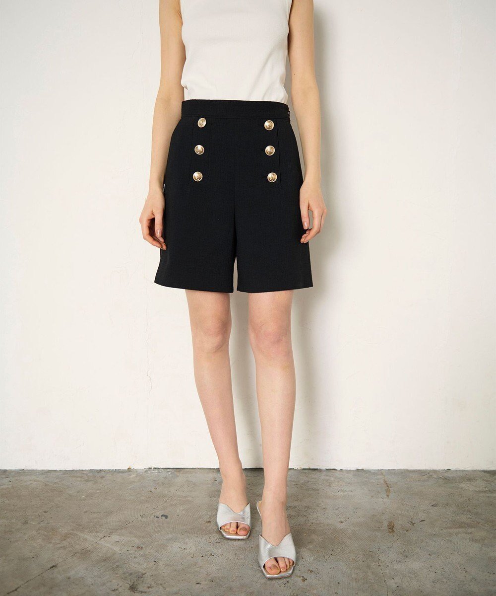 【グレース コンチネンタル/GRACE CONTINENTAL】のブッチャーショートパンツ インテリア・キッズ・メンズ・レディースファッション・服の通販 founy(ファニー) ファッション Fashion レディースファッション Fashion for Women パンツ Pants & Trousers ショートパンツ・ハーフパンツ High-Waisted & Relaxed Shorts カットソー Cut and Sewn Top ショート Short, Short Length セットアップ Set-Up, Coordinated Outfit ベスト Vest, Waistcoat 夏 Summer 春 Spring S/S・春夏 SS, Spring/Summer, Warm Season ブラック|ID: prp329100004776734 ipo3291000000034629500