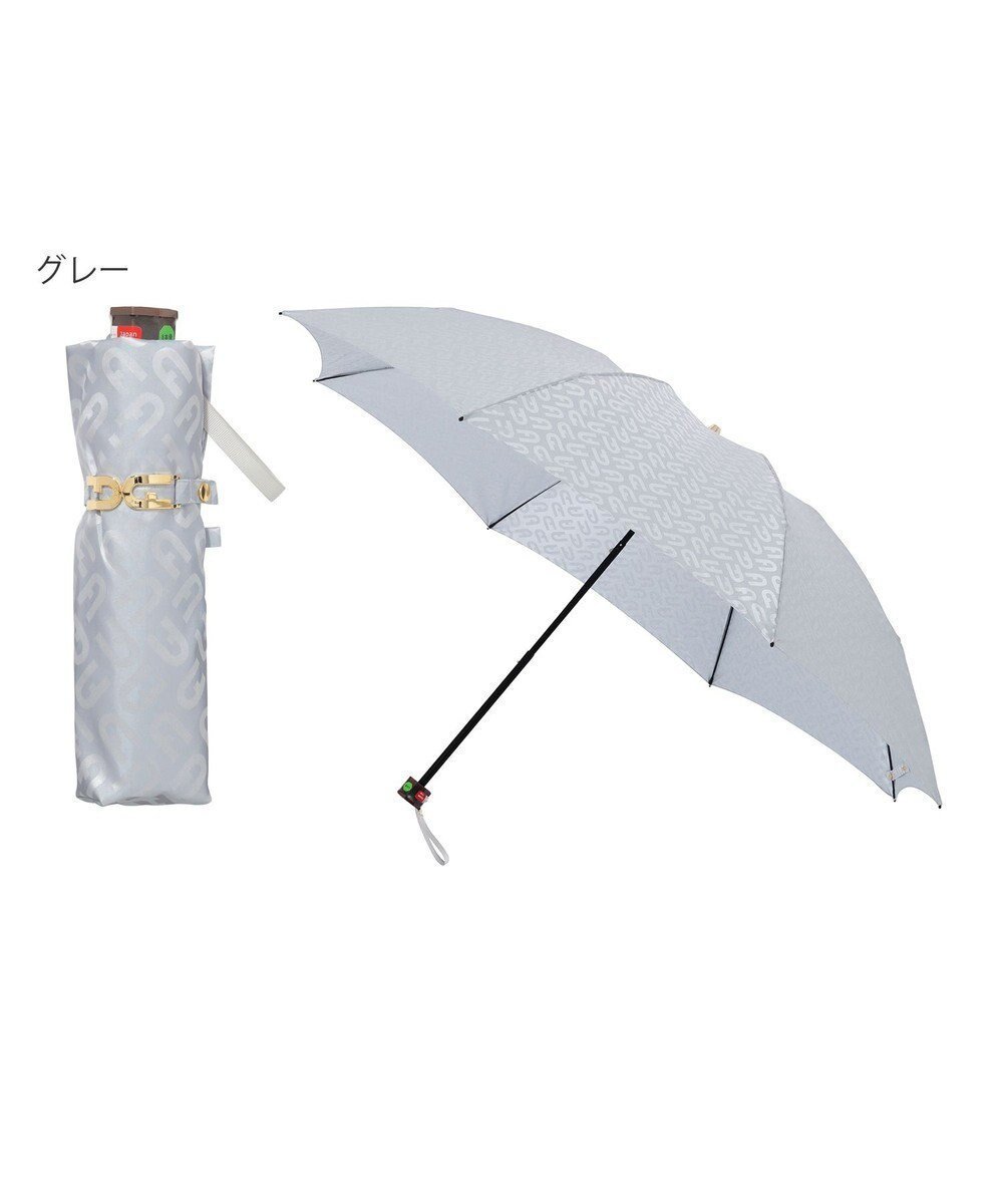 【ムーンバット/MOONBAT】のFURLA 折りたたみ傘 モノグラムジャガード UV 8本骨 日本製 インテリア・キッズ・メンズ・レディースファッション・服の通販 founy(ファニー) ファッション Fashion レディースファッション Fashion for Women レイングッズ・傘・晴雨兼用傘 Umbrellas & Rain Gear アクセサリー Fashion Accessories イタリア Italy カラフル Colorful Design シューズ Shoes, Footwear 傘 Umbrella, Parasol 日本製 Made In Japan グレー|ID: prp329100004776738 ipo3291000000034629514