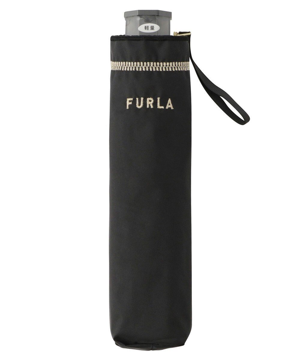 【ムーンバット/MOONBAT】のFURLA 晴雨兼用日傘 折りたたみ傘 ジッパー刺繍 /遮光 遮熱 UV インテリア・キッズ・メンズ・レディースファッション・服の通販 founy(ファニー) ファッション Fashion レディースファッション Fashion for Women レイングッズ・傘・晴雨兼用傘 Umbrellas & Rain Gear アクセサリー Fashion Accessories イタリア Italy カラフル Colorful Design シューズ Shoes, Footwear 傘 Umbrella, Parasol 日傘 Parasol, UV Umbrella ブラック|ID: prp329100004776749 ipo3291000000034629588