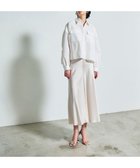 【グレース コンチネンタル/GRACE CONTINENTAL】のバックコンシャスシャツ 人気、トレンドファッション・服の通販 founy(ファニー) ファッション Fashion レディースファッション Fashion for Women トップス・カットソー Cut & Sew Tops シャツ・ブラウス・オフィスカジュアル Elegant Blouses & Button-Ups スタイリッシュ Stylish, Fashionable ストライプ Stripe, Striped Pattern バランス Balance, Style Balance フレア Flare, Flared フロント Front, Front Design マニッシュ Mannish, Boyish 夏 Summer 春 Spring S/S・春夏 SS, Spring/Summer, Warm Season 無地 Plain, Solid Color thumbnail ホワイト|ID: prp329100004776770 ipo3291000000034629724