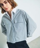 【グレース コンチネンタル/GRACE CONTINENTAL】のバックコンシャスシャツ 人気、トレンドファッション・服の通販 founy(ファニー) ファッション Fashion レディースファッション Fashion for Women トップス・カットソー Cut & Sew Tops シャツ・ブラウス・オフィスカジュアル Elegant Blouses & Button-Ups スタイリッシュ Stylish, Fashionable ストライプ Stripe, Striped Pattern バランス Balance, Style Balance フレア Flare, Flared フロント Front, Front Design マニッシュ Mannish, Boyish 夏 Summer 春 Spring S/S・春夏 SS, Spring/Summer, Warm Season 無地 Plain, Solid Color thumbnail ストライプ|ID: prp329100004776770 ipo3291000000034629725