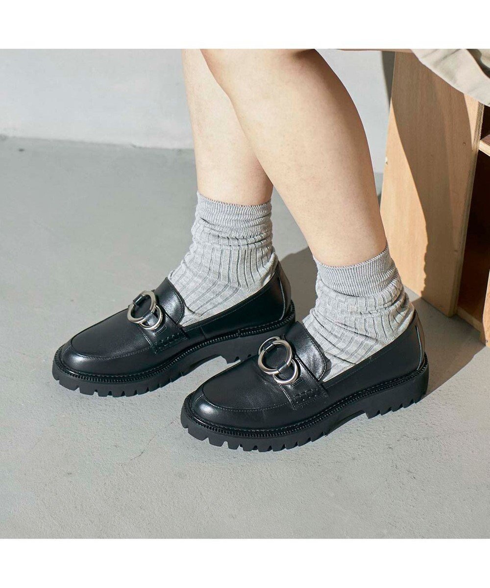 【イング/ing】のing リングビット厚底ローファー インテリア・キッズ・メンズ・レディースファッション・服の通販 founy(ファニー) ファッション Fashion レディースファッション Fashion for Women 厚底 Platform Shoes クッション Cushion, Throw Pillow コンビ Combo, Combination Style シューズ Shoes, Footwear シンプル Simple, Minimal トレンド Trend, Trending Now ドレス Dress, One-Piece フォルム Silhouette, Form ベーシック Basic, Essential エレガント 上品 Elegant ビジネス 仕事 通勤 Business / Work / Commuting ブラック|ID: prp329100004776774 ipo3291000000034629744